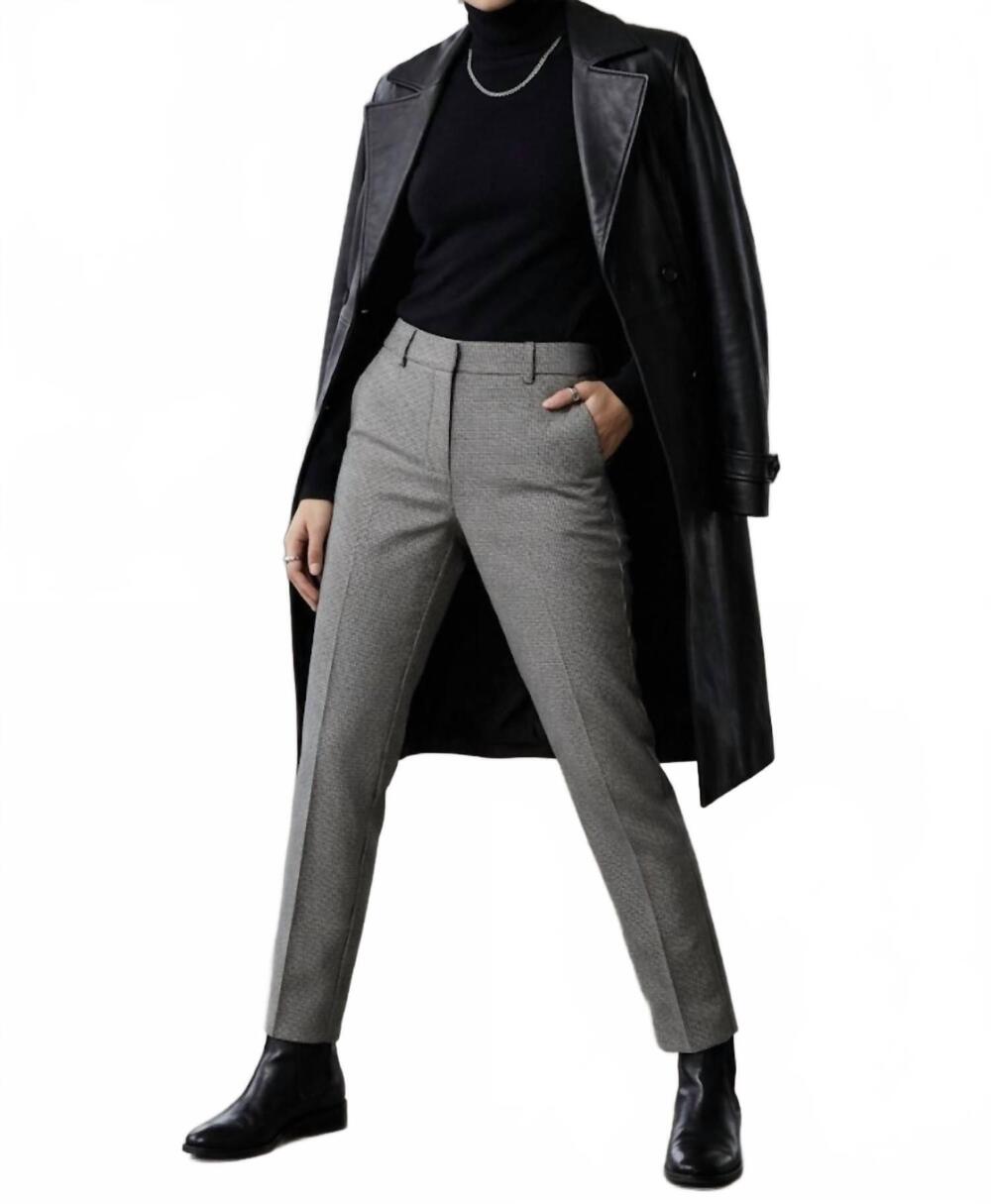 NEW SEVENTY houndstooth pattern trouser in multi